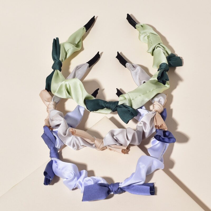 

3pcs Bow Decor Headband, Multicolor