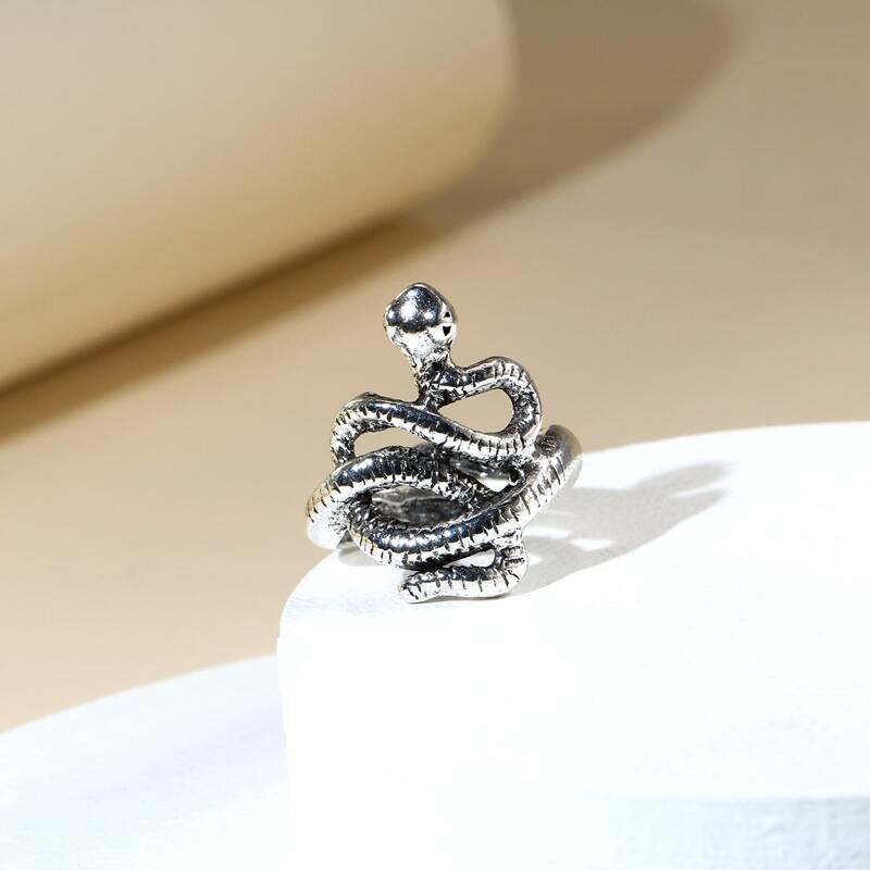 

Snake Design Ring, Antique silver