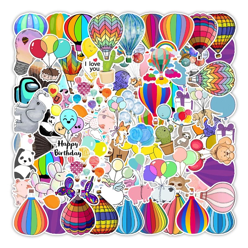 

50pcs Cartoon Animal Sticker, Multicolor