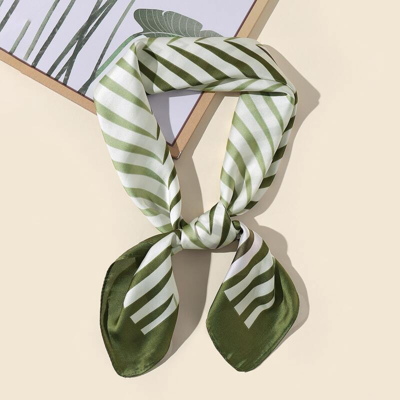 

Striped Pattern Scarf, Multicolor