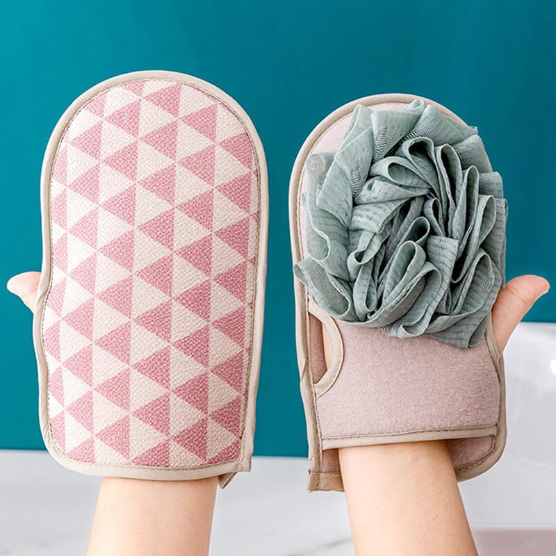

1pc Random Argyle Exfoliating Glove, Multicolor