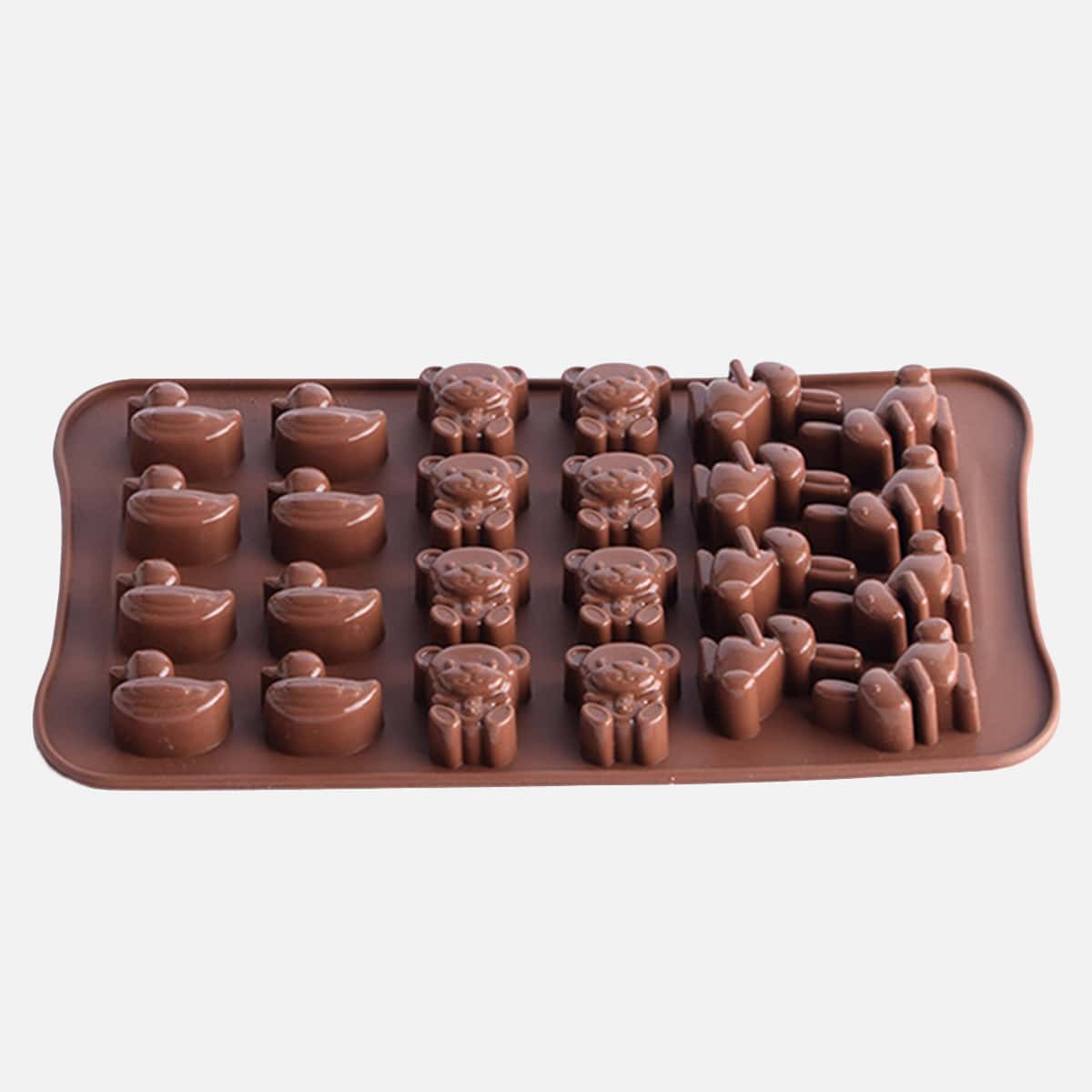 

1pc Cartoon Animal Baking Mold, Chocolate brown