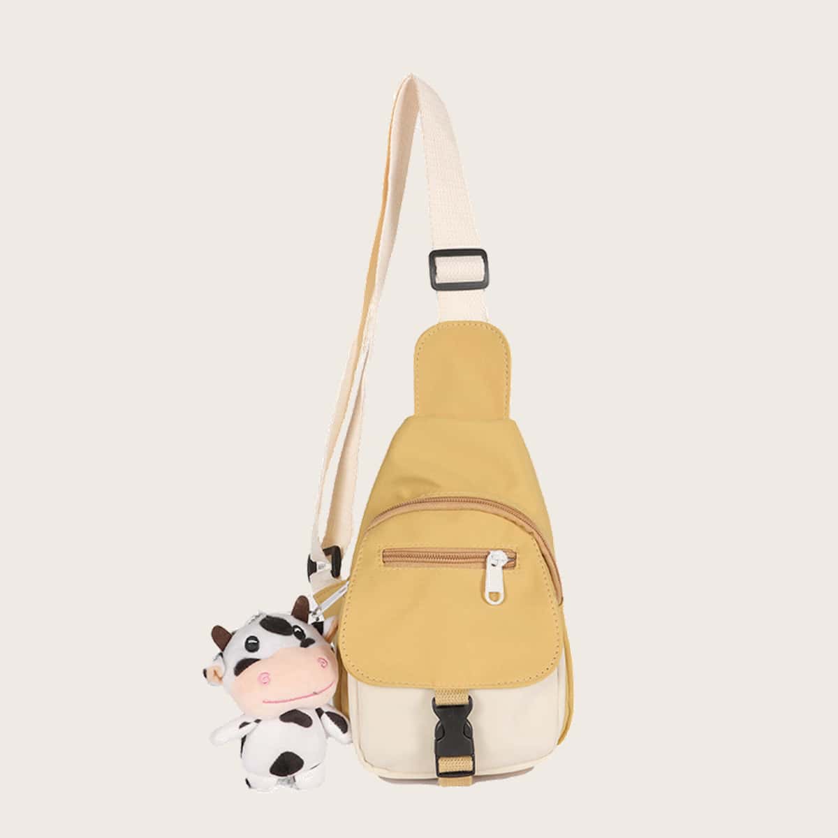 

Colorblock Sling Bag, Yellow
