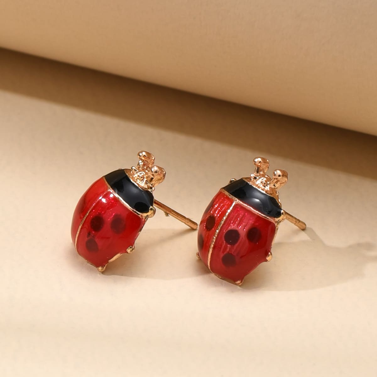 

Ladybug Stud Earrings, Multicolor