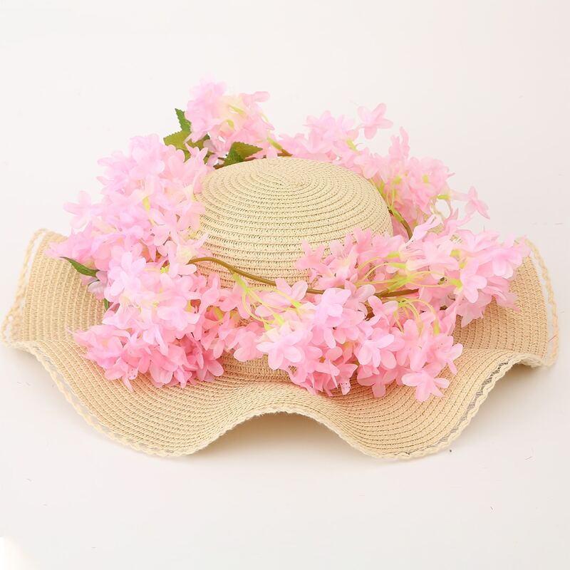 

1pc Artificial Flower Vine, Pink