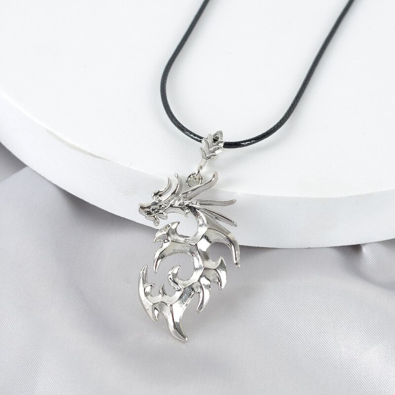 

Dragon Pendant Necklace, Multicolor