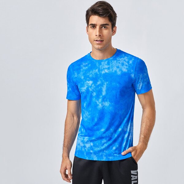 

Men Tie Dye Top, Blue and white