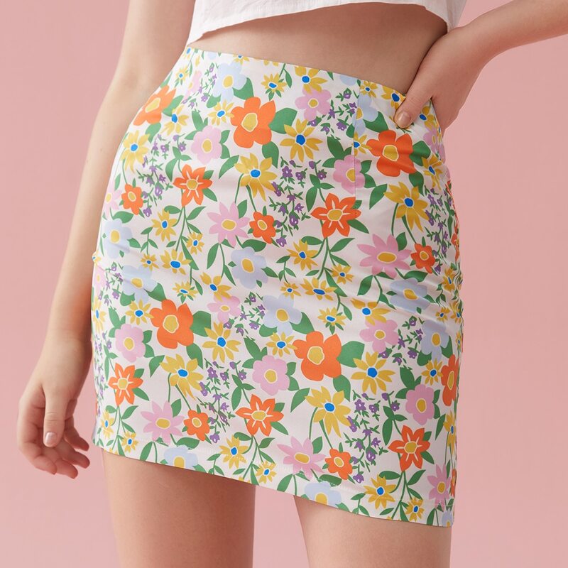 

Ditsy Floral Skirt, Multicolor