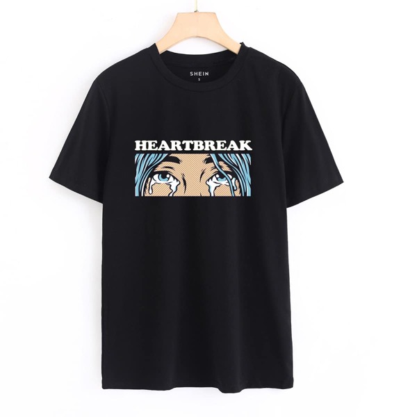 

Pop Art Print Tee, Black