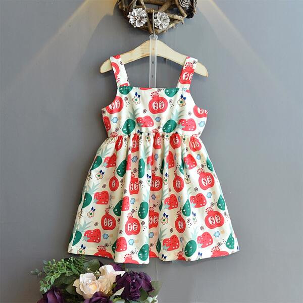 

Toddler Girls Fruit Print Cami Dress, Multicolor