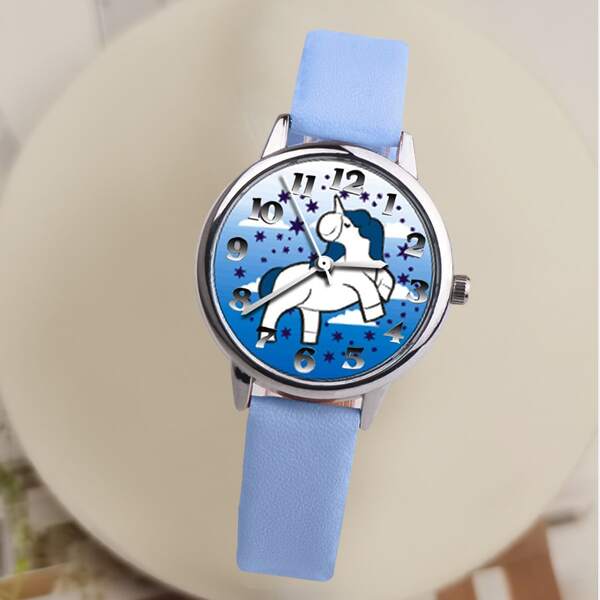 

Kids Cartoon Unicorn Dial Quartz Watch