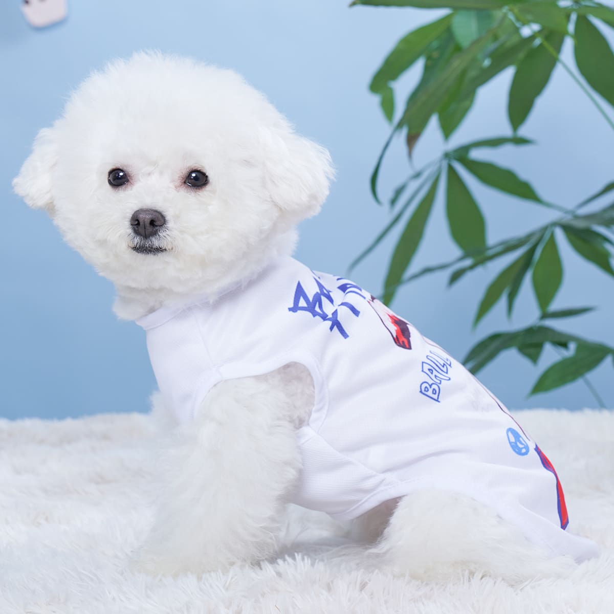 

Dog Print Pet Tank Top, White