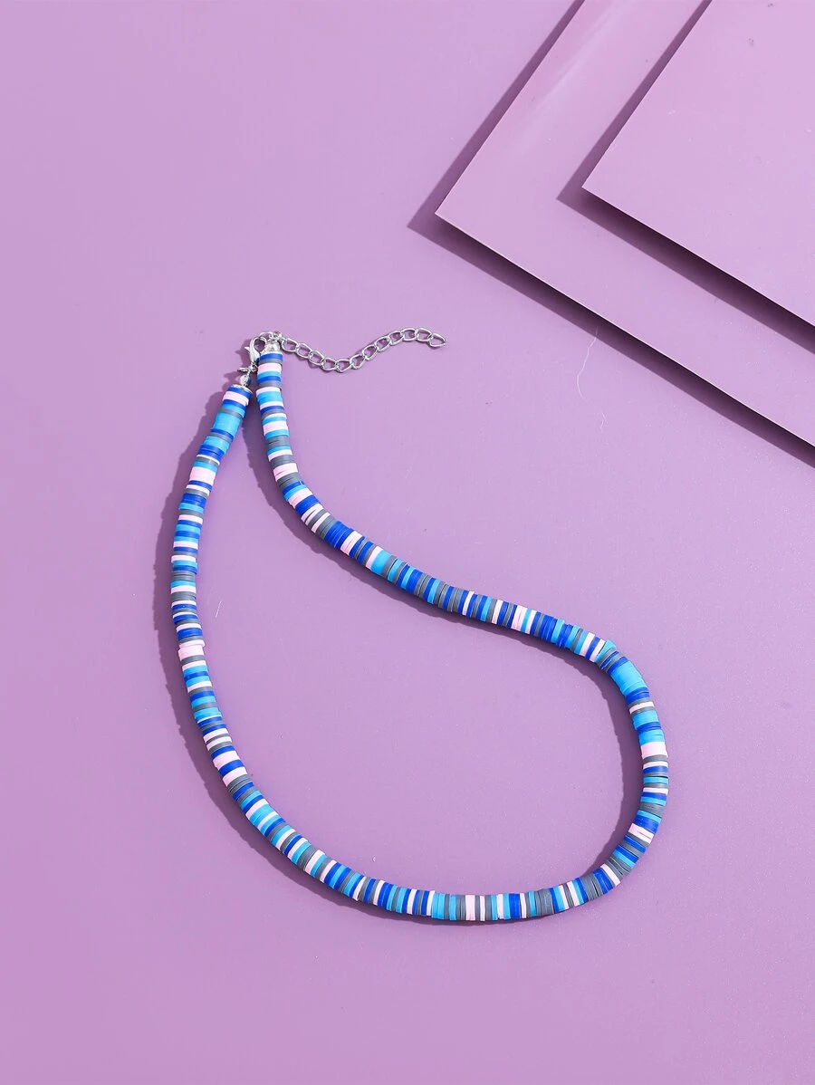 Women Beaded Casual Necklace, Suitable For Daily Wear - Multicolor - View 1