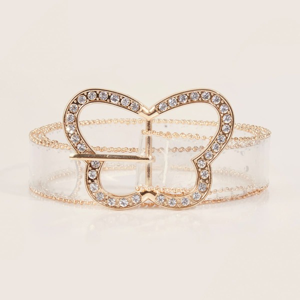

Butterfly Buckle Clear Belt