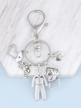 Pendentif avion en forme de cœur, porte-clés à la mode, excellent cadeau pour les amis
