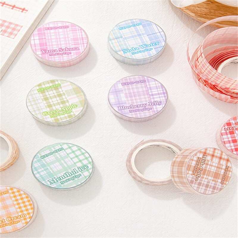 

1roll Plaid Pattern Random Decorative Tape, Multicolor
