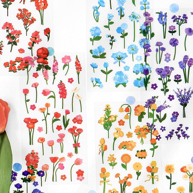 

1sheet Floral Pattern Random Sticker, Multicolor
