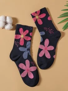 Floral Printed Socks, Fall