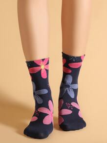 Floral Printed Socks, Fall