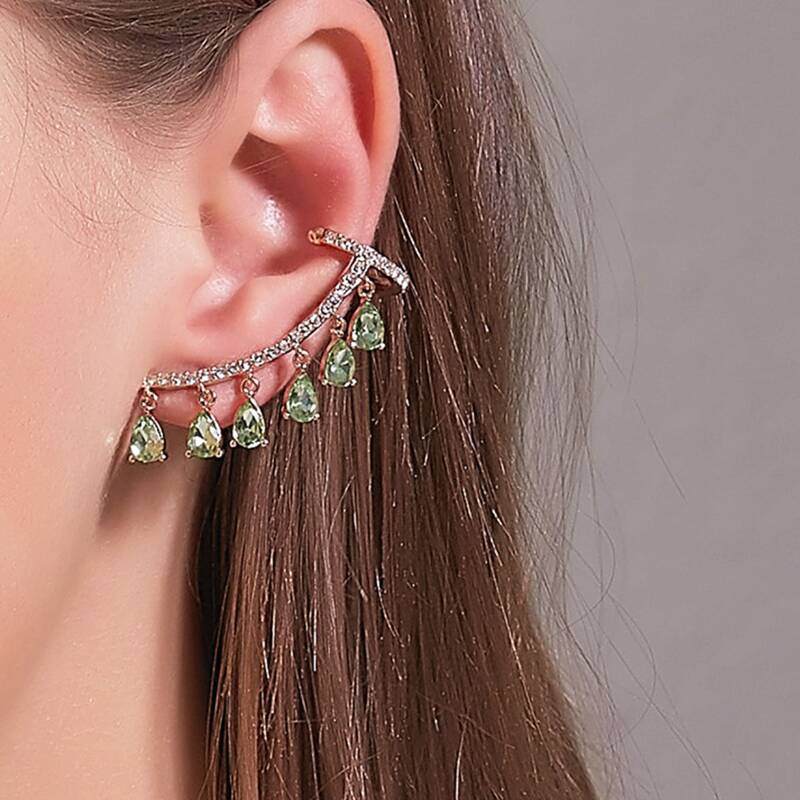 

1pc Rhinestone Ear Cuff, Multicolor