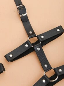 Thigh Harness Belt - Black - View 3