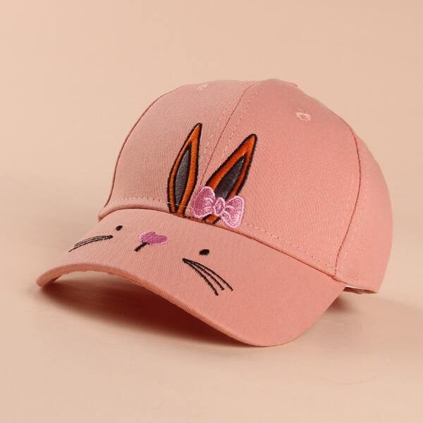 

Girls Cartoon Embroidered Baseball Cap, Watermelon pink