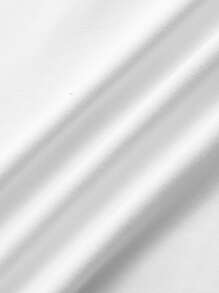 INAWLY Camiseta de cuello redondo unicolor - Blanco - Ver 5