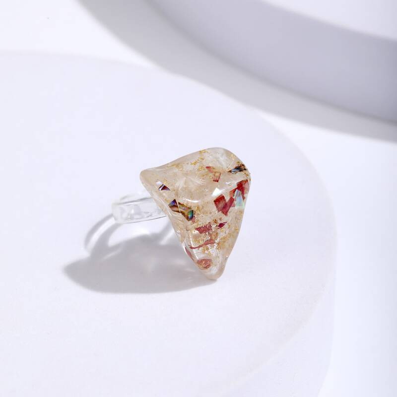 

Glitter Charm Ring, Multicolor