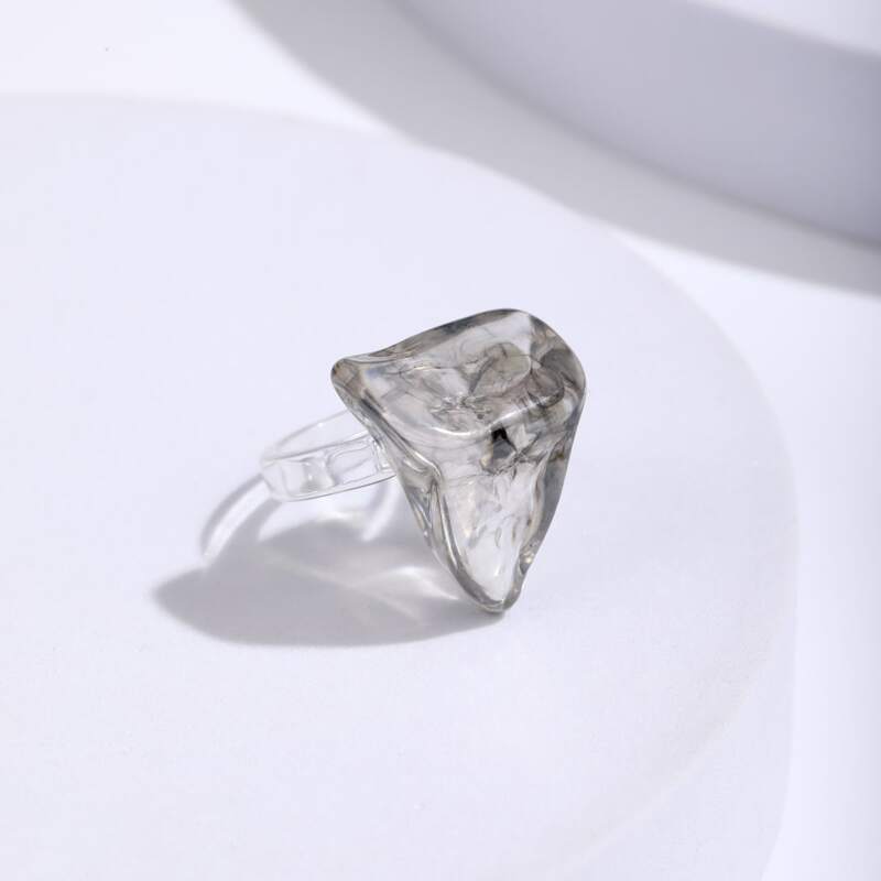 

Geo Decor Ring, Grey