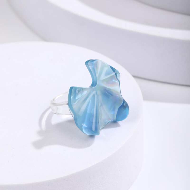 

Clear Resin Ring, Blue