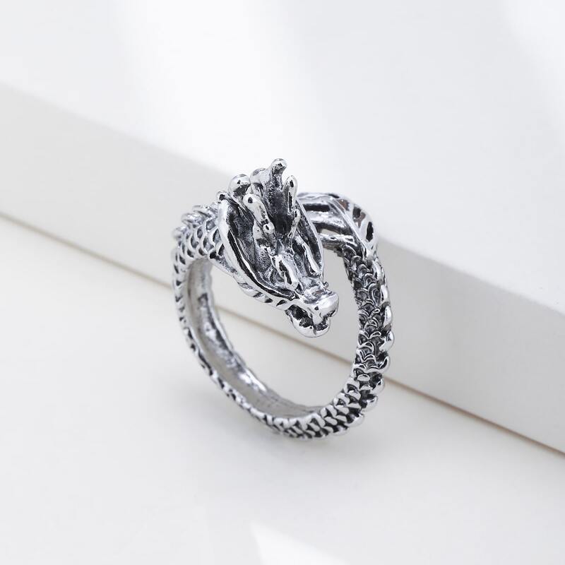 

Dragon Design Ring, Silver
