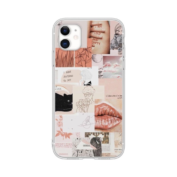 

Aesthetic Collage Phone Case, Multicolor