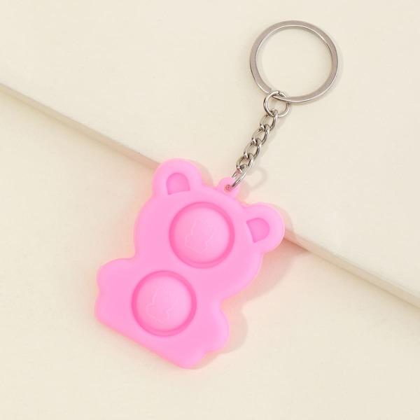 

Creative Stress Relief Keychain, Pink