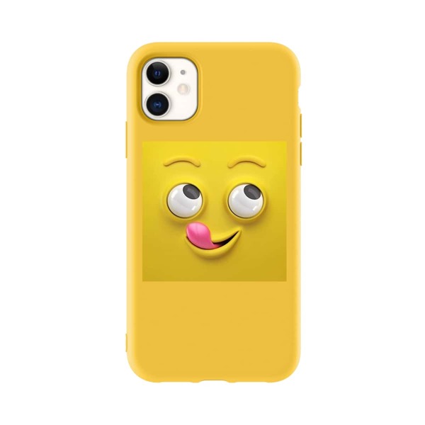 

Cartoon Graphic Phone Case, Yellow