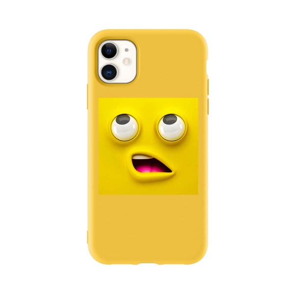 

Cartoon Graphic Phone Case, Yellow