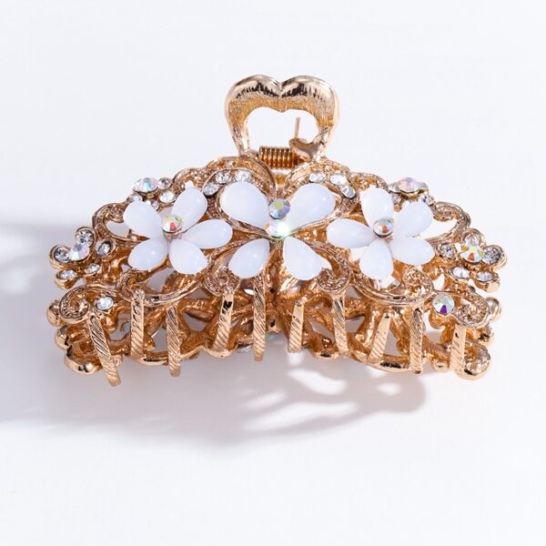 

Rhinestone Decor Hair Claw, Gold