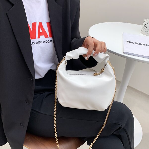 

Minimalist Chain Bag, White