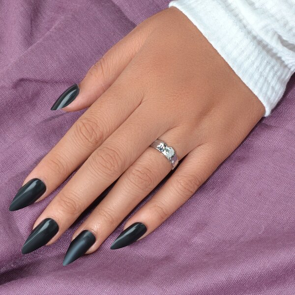 

Simple Cuff Ring, Silver