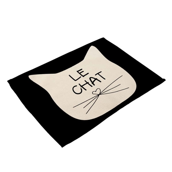 

Cat Print Placemat, Multicolor