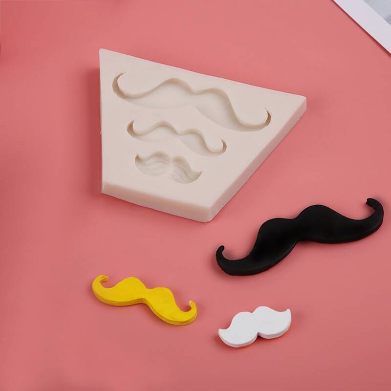 

1pc DIY Moustache Chocolate Mold, White