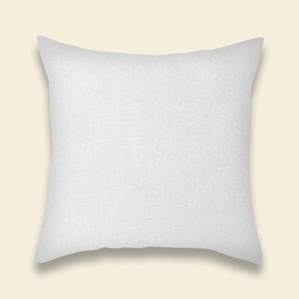 

Solid Color Cushion Cover Without Filler, White