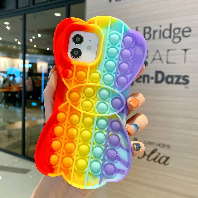 

1pc Stress Relief Phone Case, Multicolor