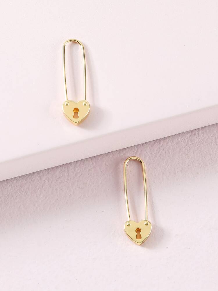 Pendientes con diseño de pin