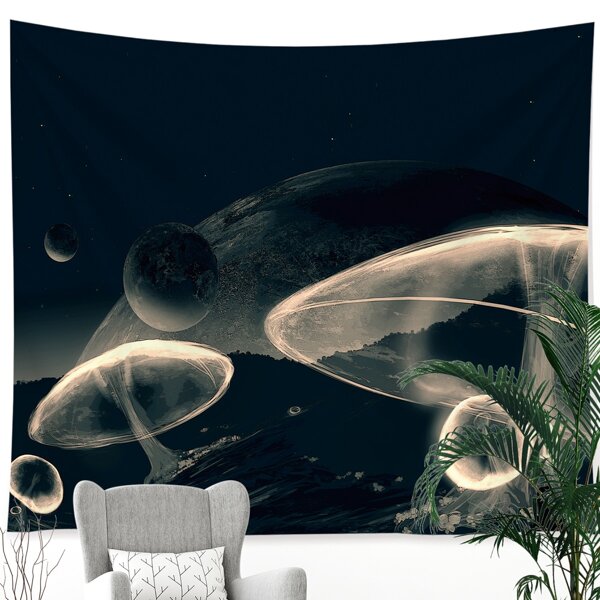 

Mushroom Print Tapestry, Multicolor