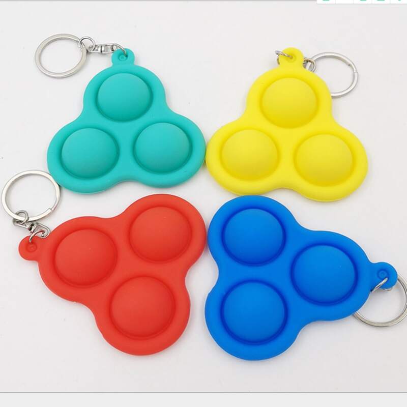

1pc Random Triangle Stress Relief Bubble Toy, Multicolor