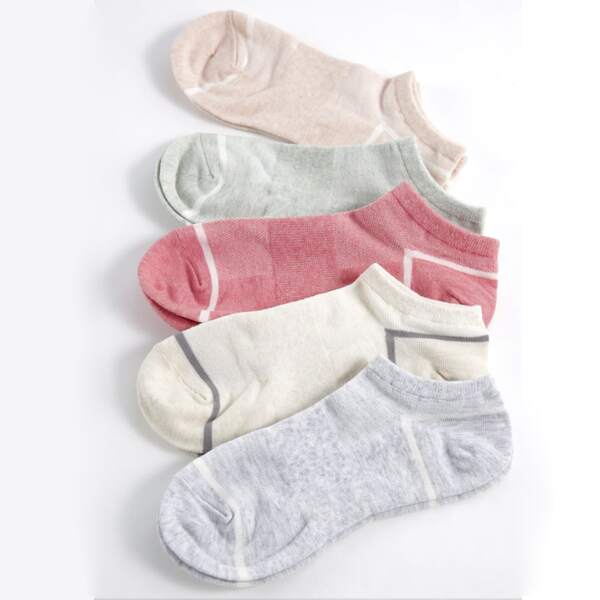 

5pairs Simple Ankle Socks, Multicolor