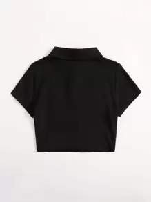 Shein Button Half Placket Polo Shirt Shein Usa