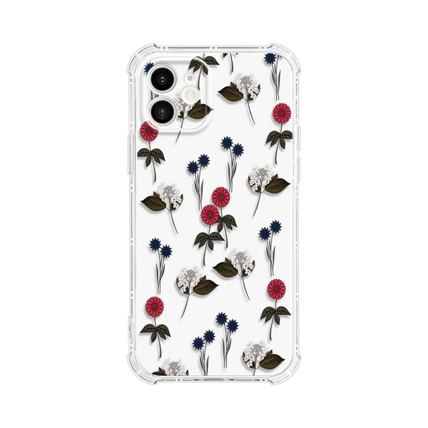 

Flower Pattern Clear Phone Case, Multicolor