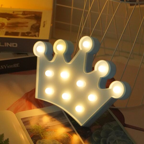 

Crown Shaped Decorative Light, Yellow