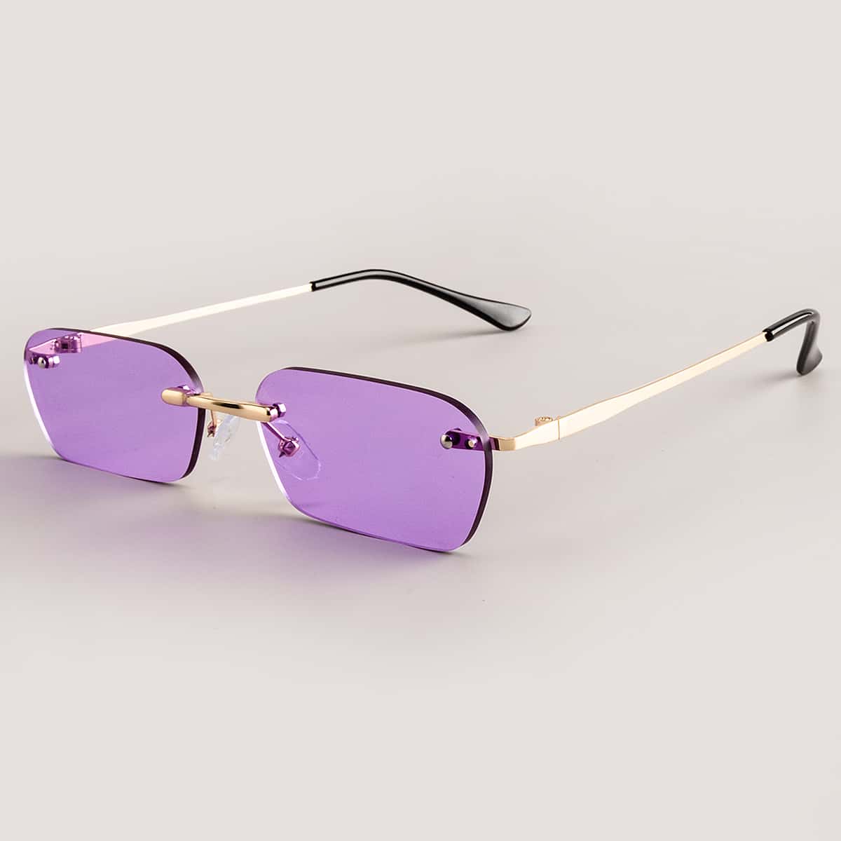 

Tinted Lens Rimless Sunglasses